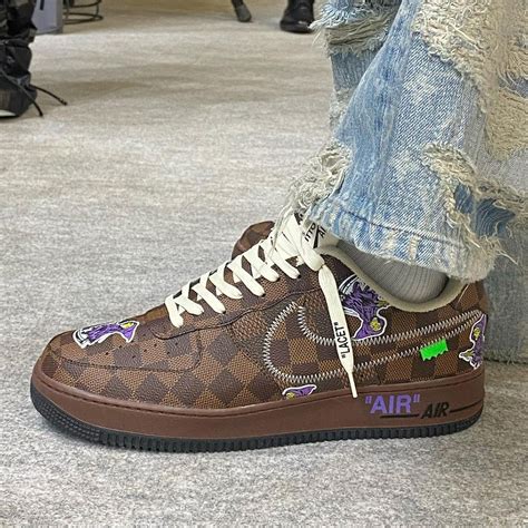 x louis vuitton air force 1 low sneakers